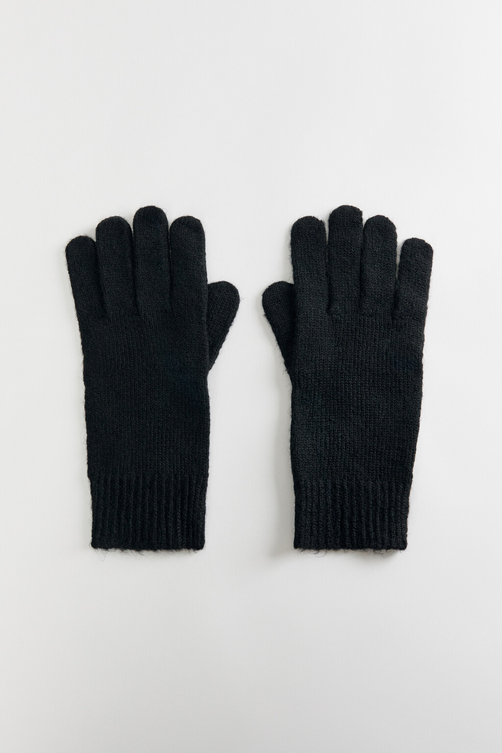 Перчатки BasicGloves вязаные с кашемиром - цвет черный - 3