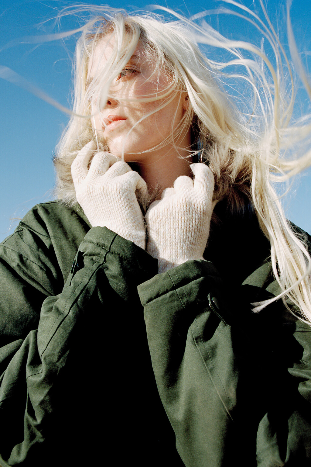 Перчатки BasicGloves вязаные с кашемиром - цвет молочный - 3