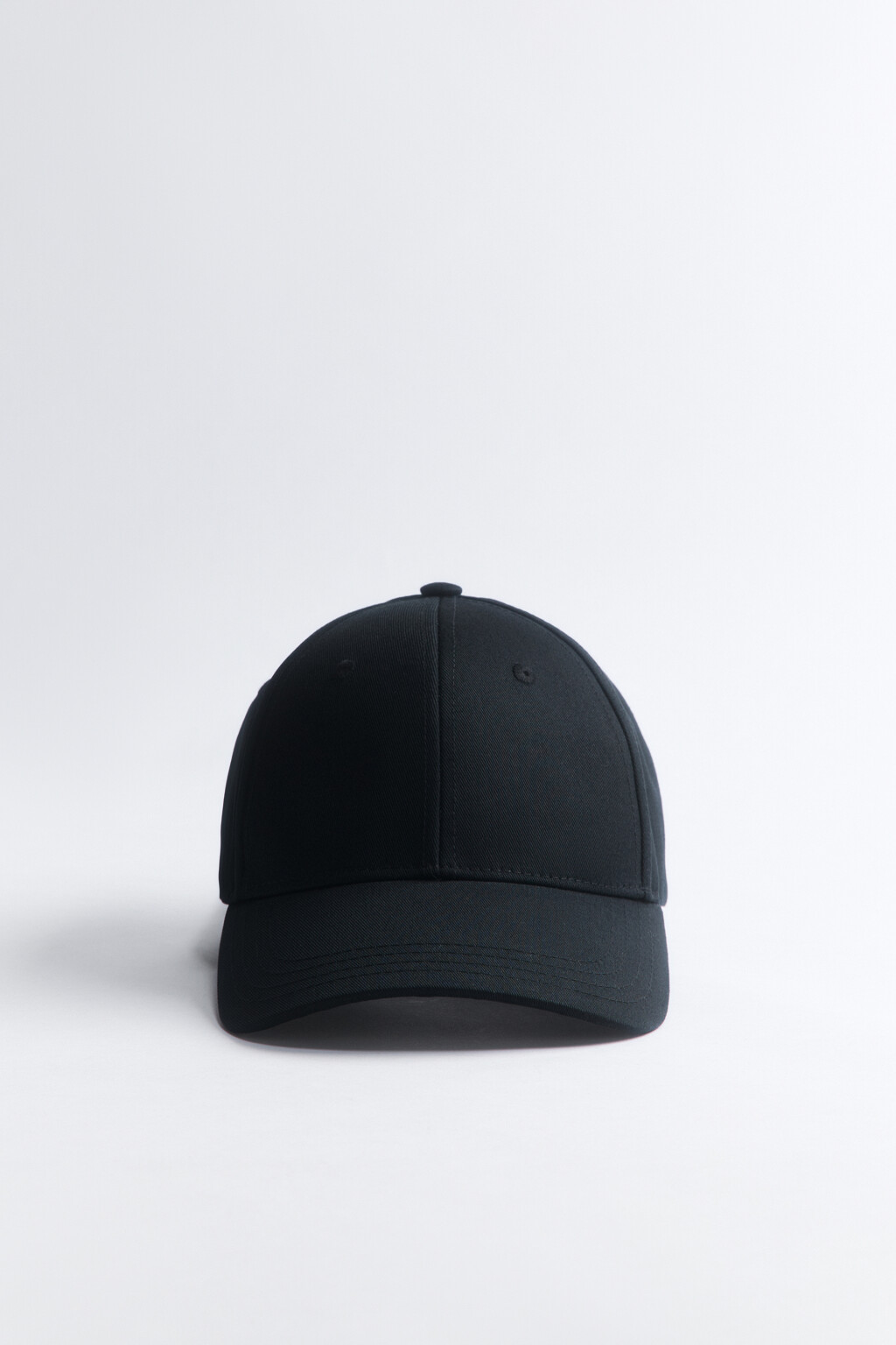 Бейсболка хлопковая базовая - цвет черный - 1