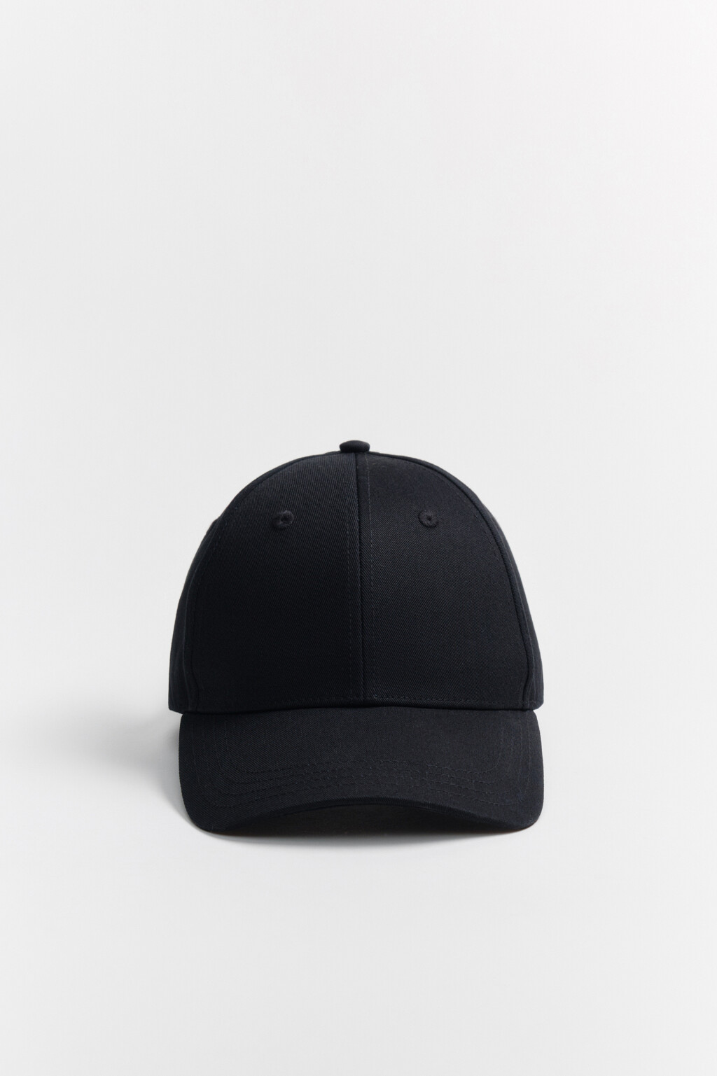 Бейсболка хлопковая базовая - цвет черный - 1