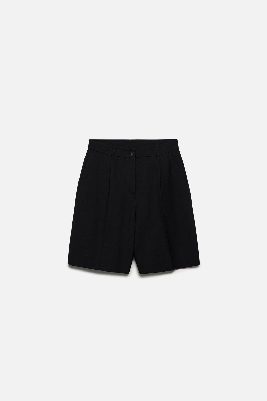 Шорты Bermudas костюмные со средней посадкой - цвет черный - 8