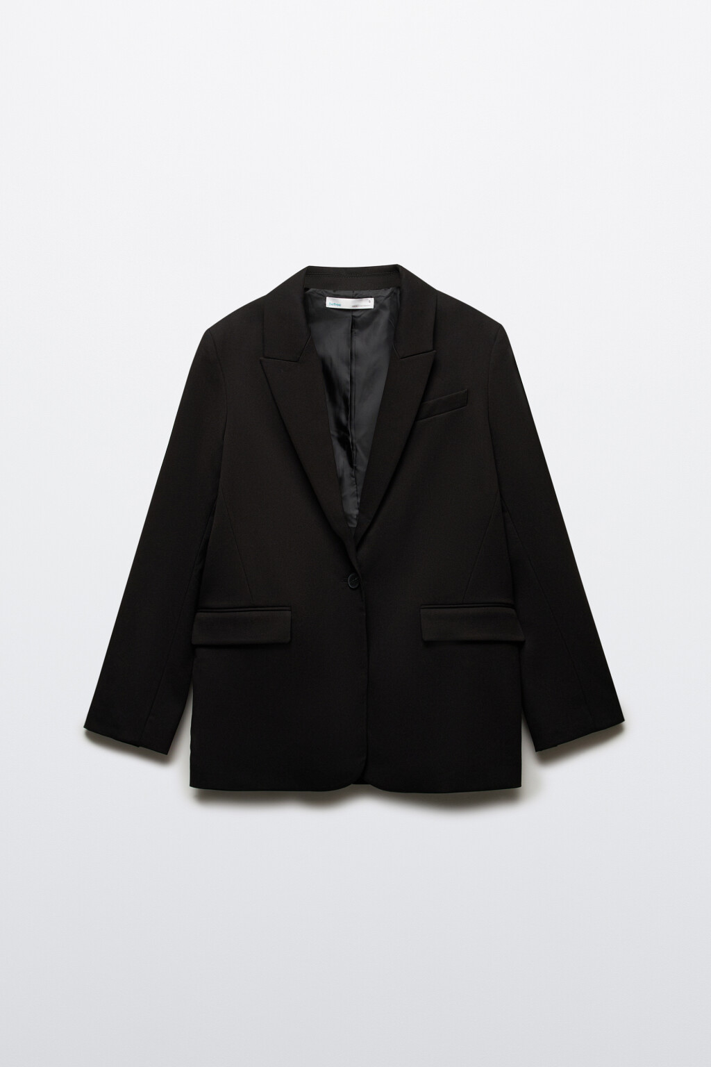 Пиджак прямой классический - цвет черный - 1