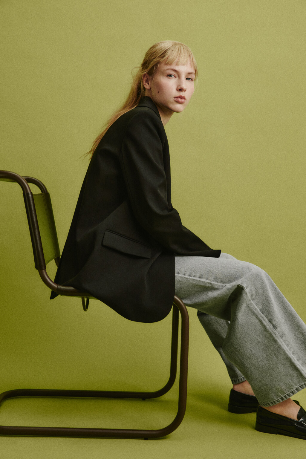 Пиджак прямой классический - цвет черный - 2