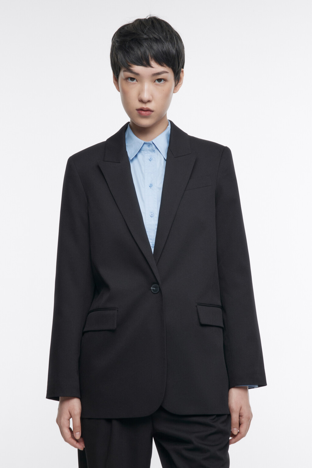 Пиджак BlackBlazer однобортный прямого кроя - цвет черный - 2