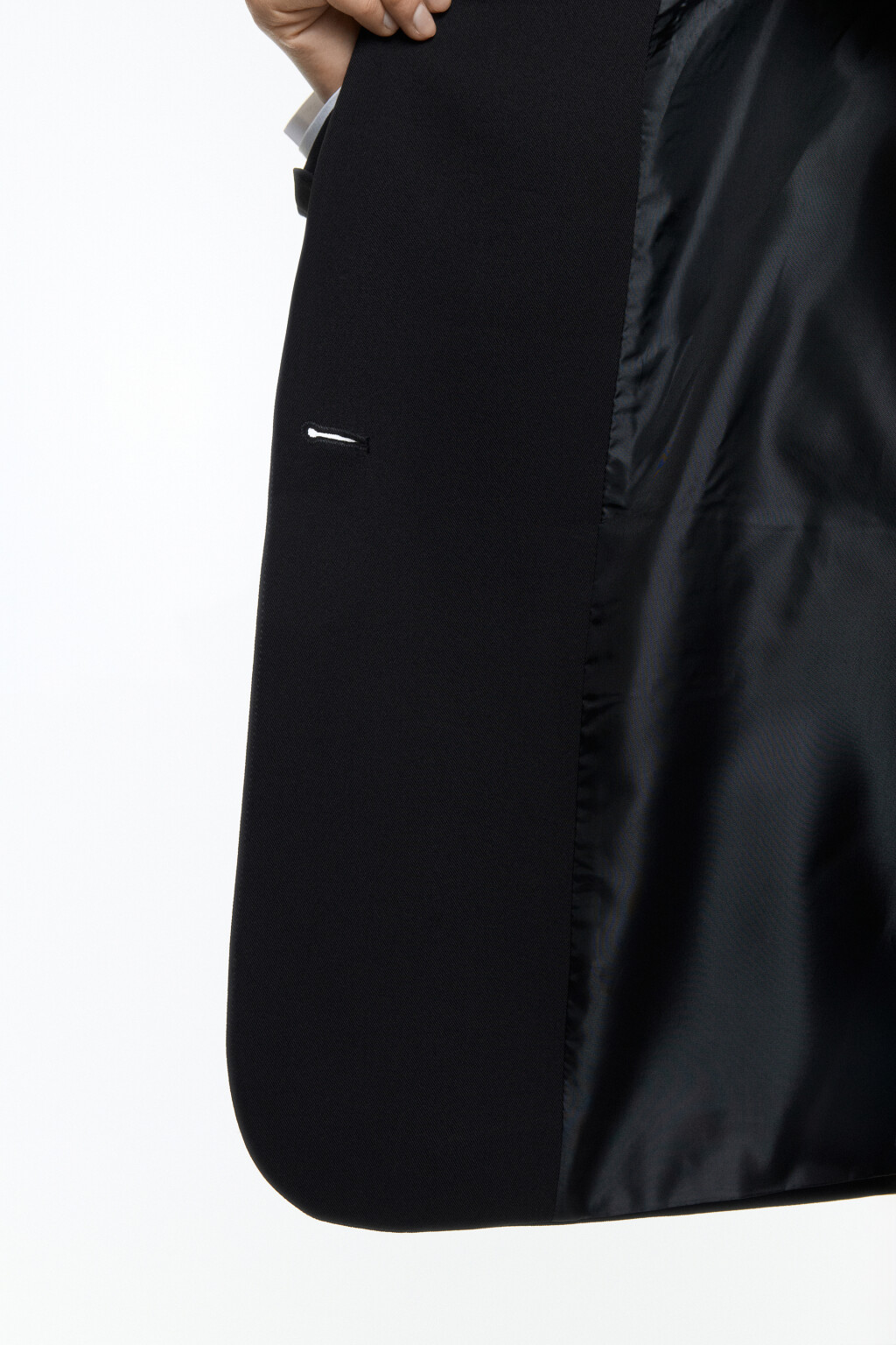 Пиджак прямой однобортный классического кроя - цвет черный - 9