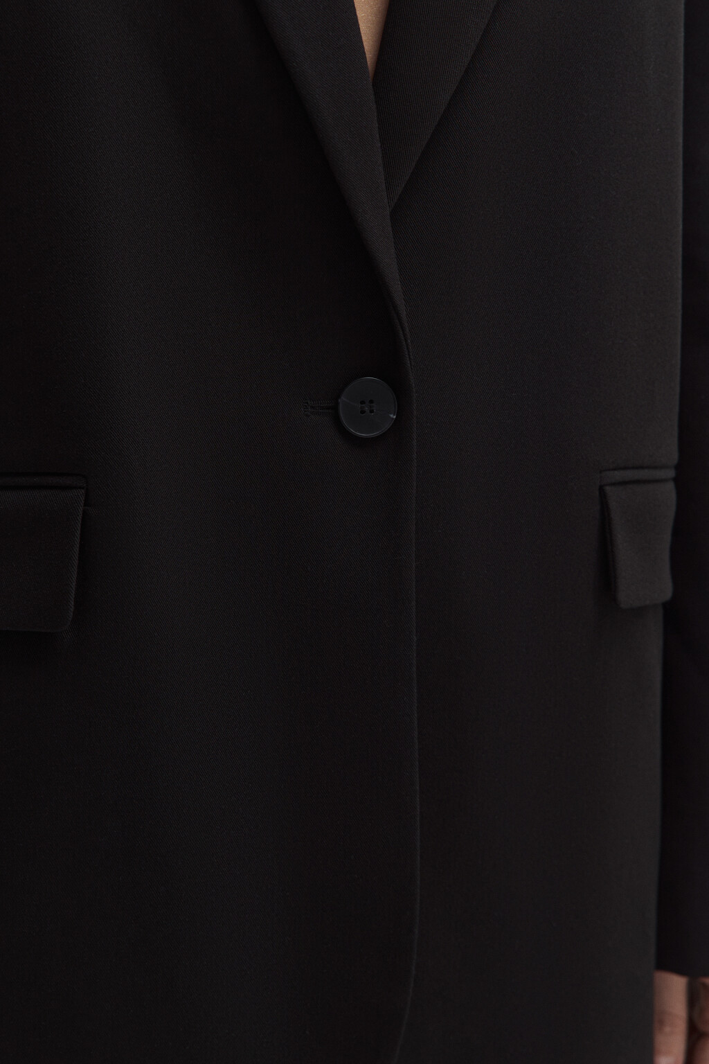 Пиджак прямой однобортный - цвет черный - 5