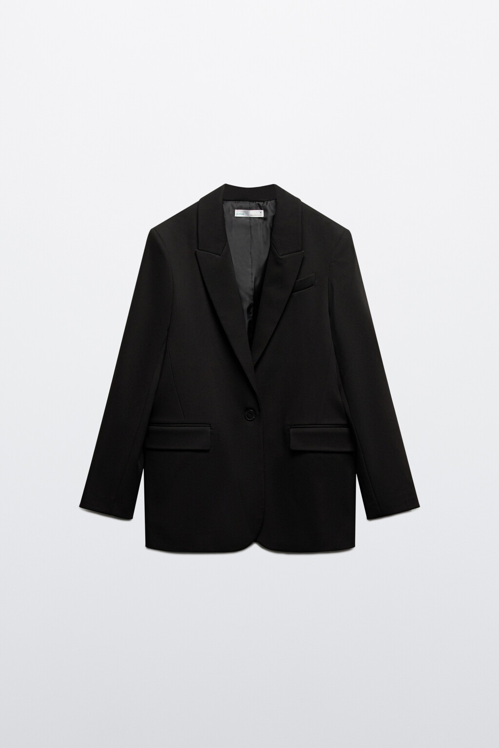 Пиджак однобортный классического кроя - цвет черный - 10