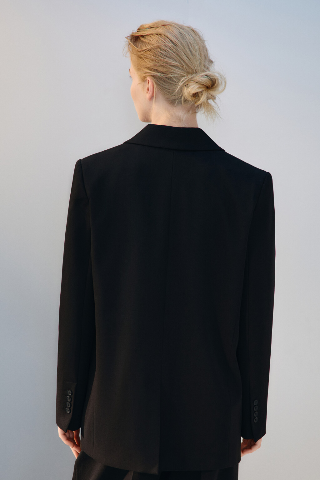 Пиджак прямой классический - цвет черный - 4