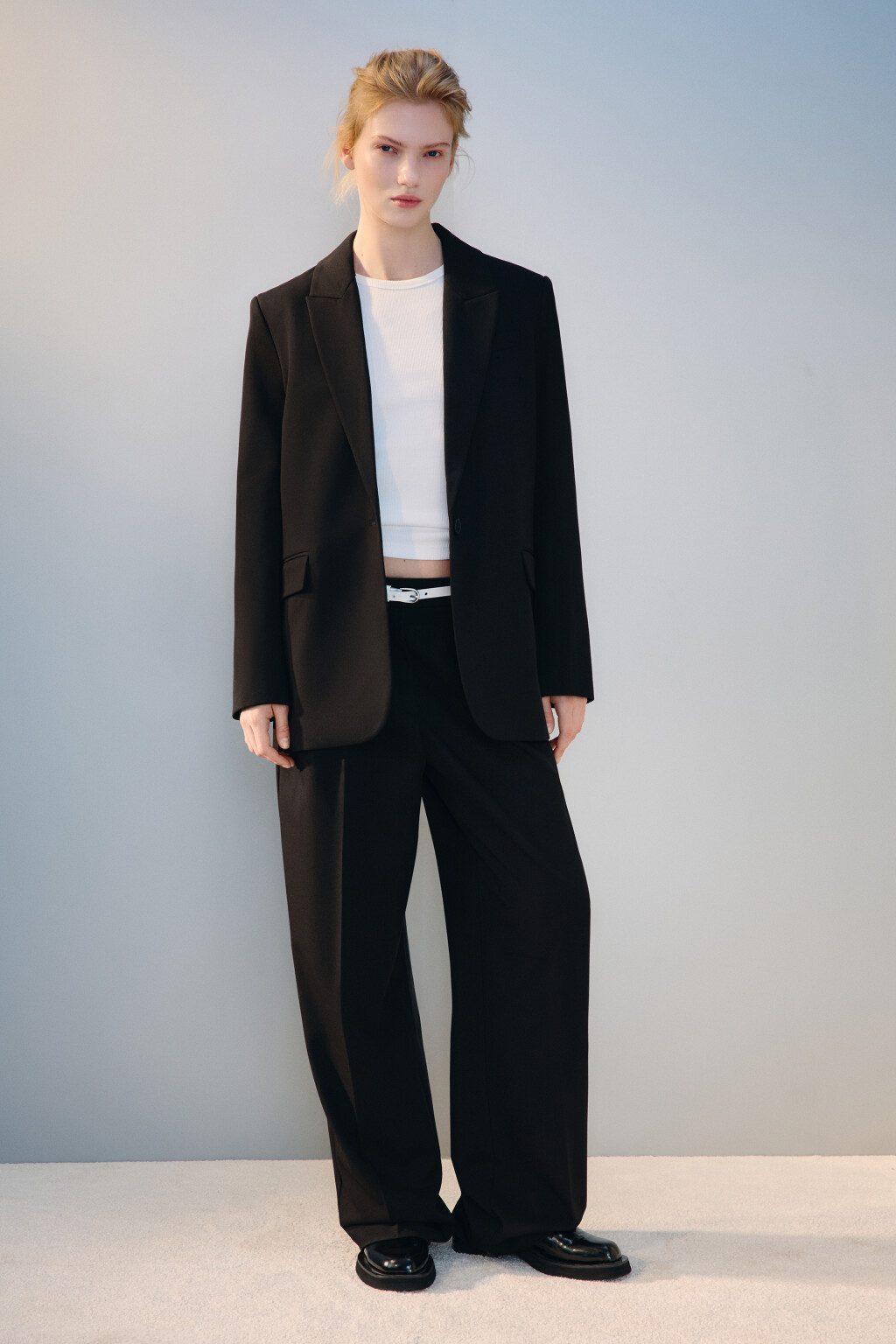 Пиджак прямой классический - цвет черный - 5