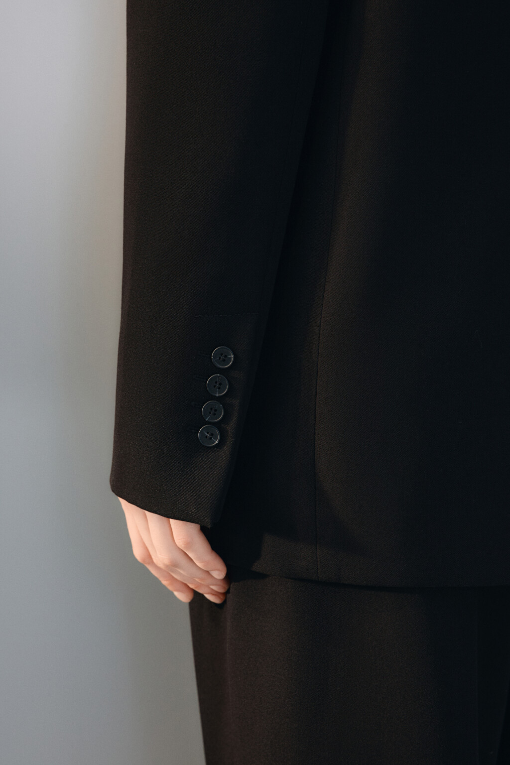Пиджак прямой классический - цвет черный - 7