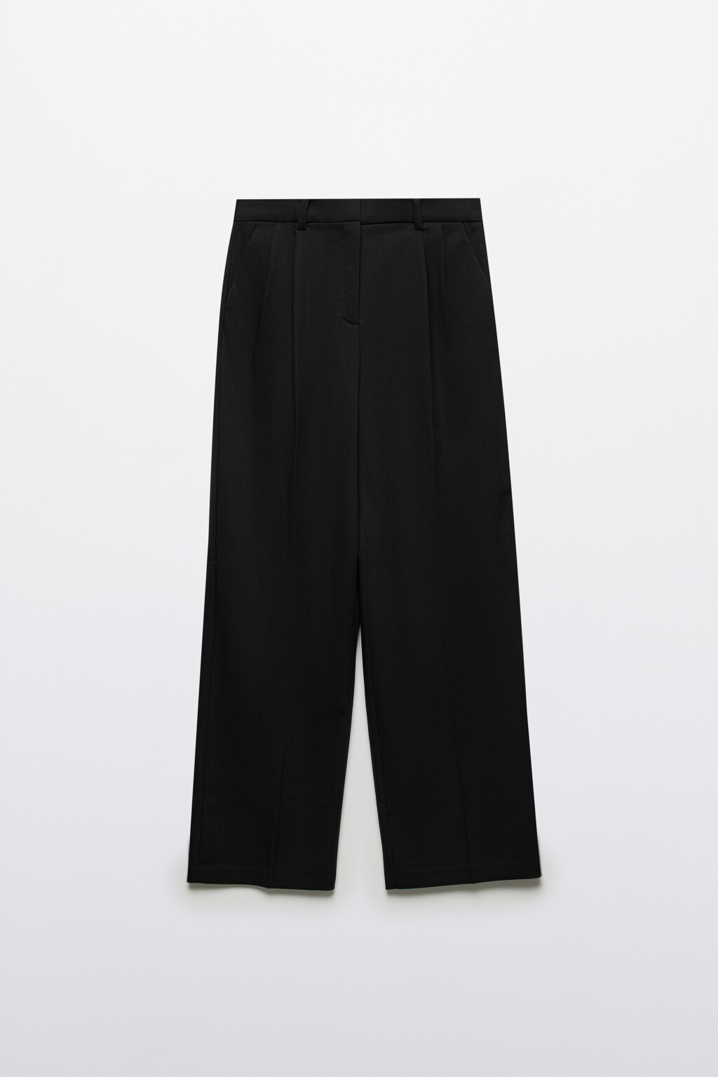 Брюки костюмные с высокой посадкой - цвет черный - 7
