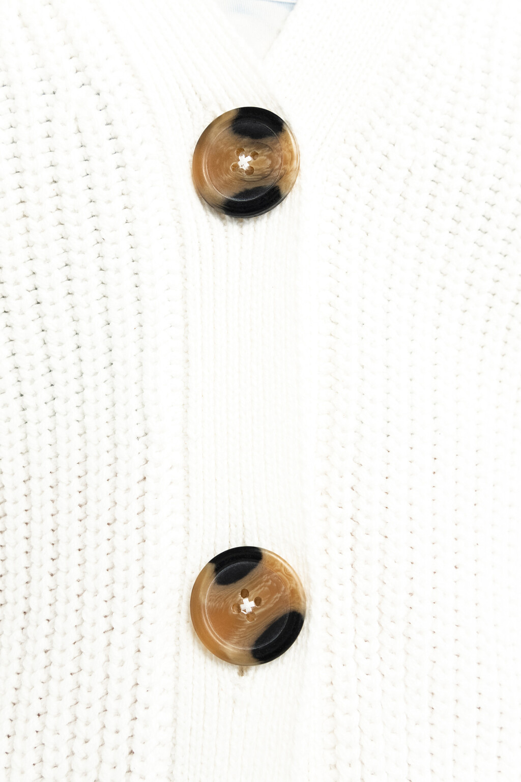 Кардиган хлопковый крупной вязки - цвет бежевый - 4