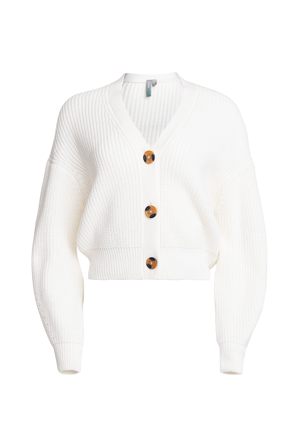 Кардиган хлопковый крупной вязки - цвет бежевый - 6