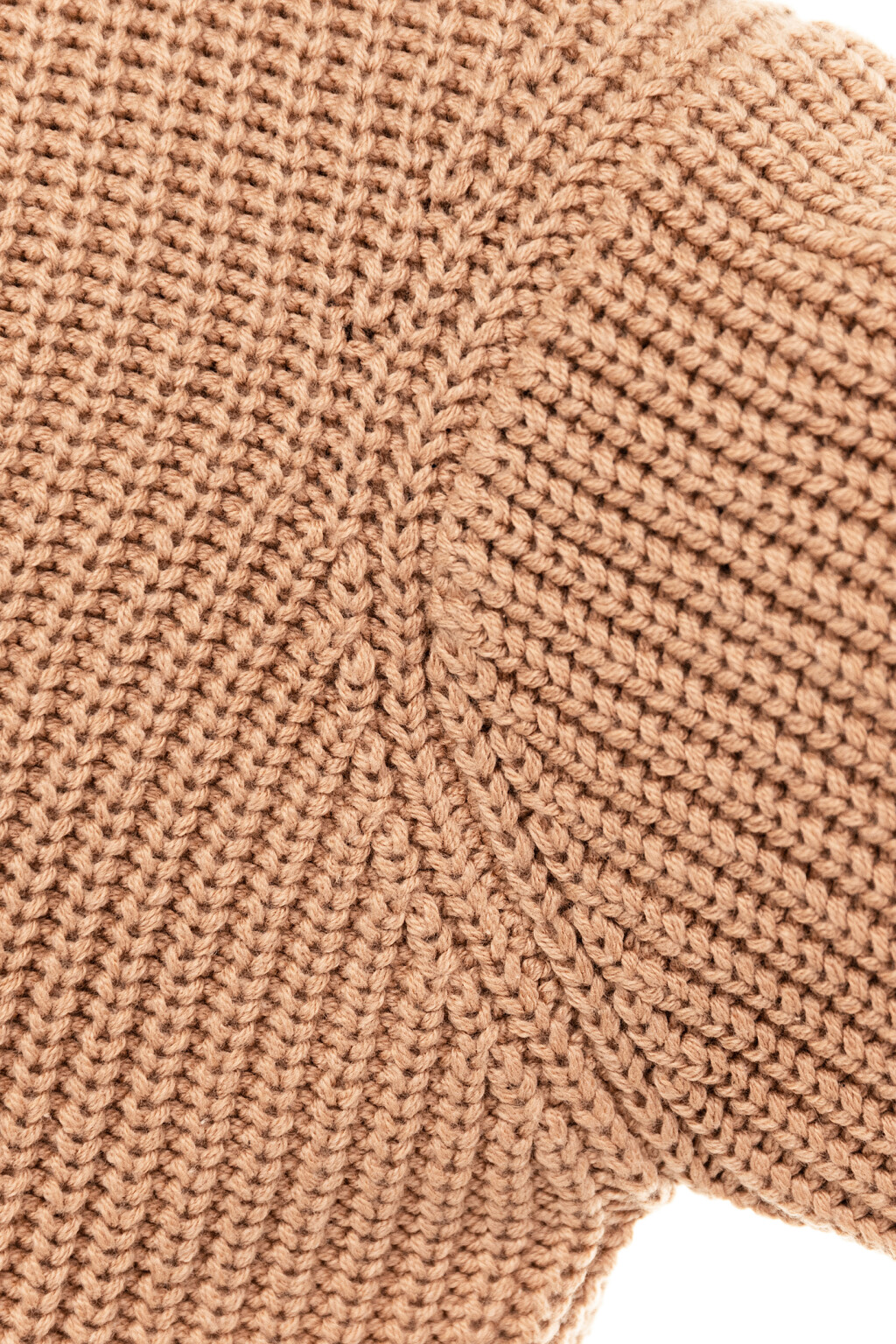 Кардиган хлопковый крупной вязки - цвет бежевый - 6