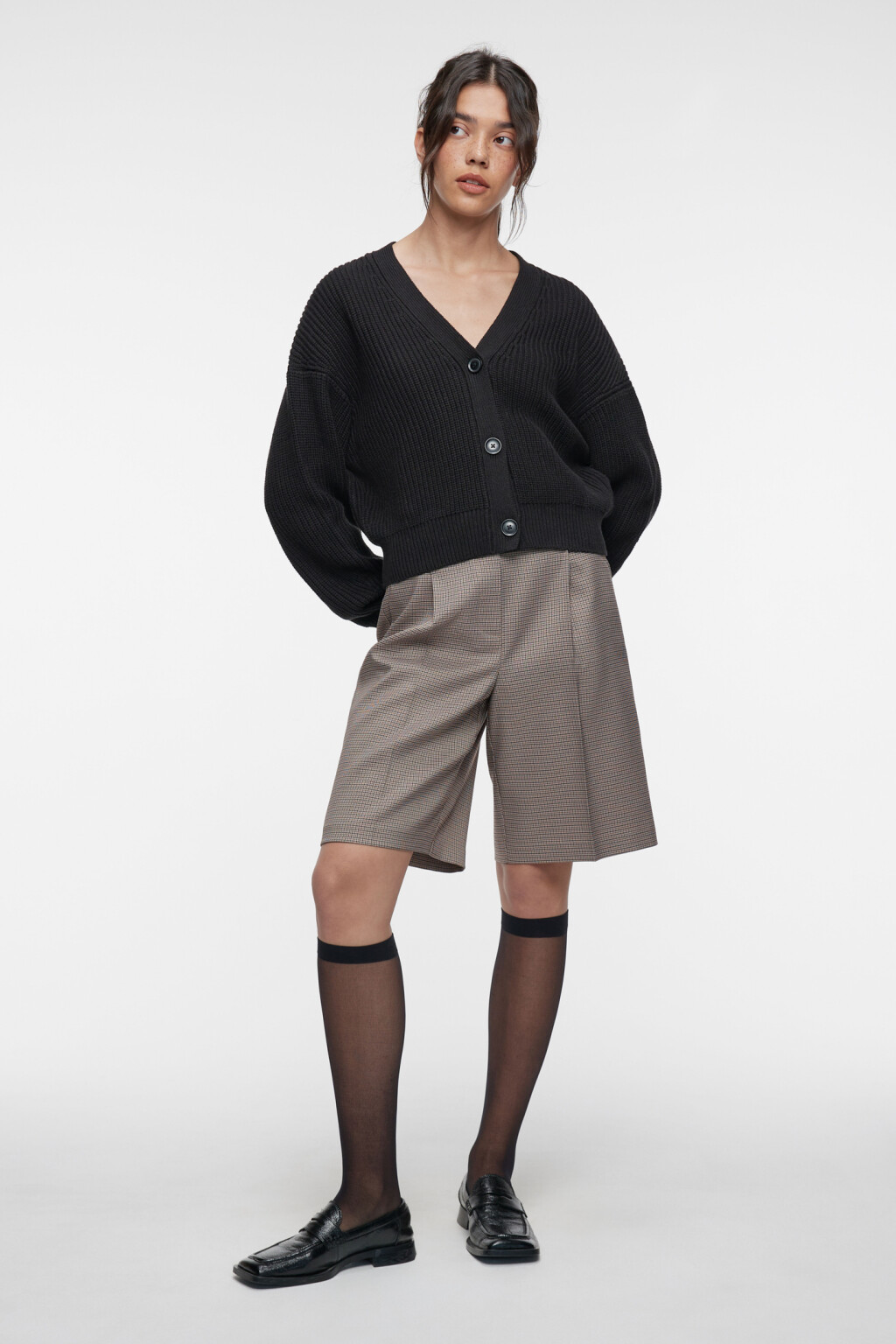 Кардиган oversize укороченный вязаный на пуговицах cardigan5, цвет ...