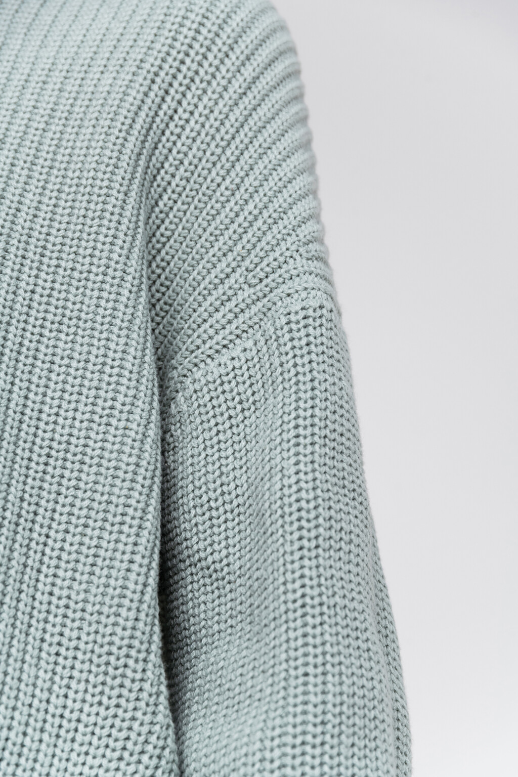 Свитер хлопковый oversize - цвет мятный - 6