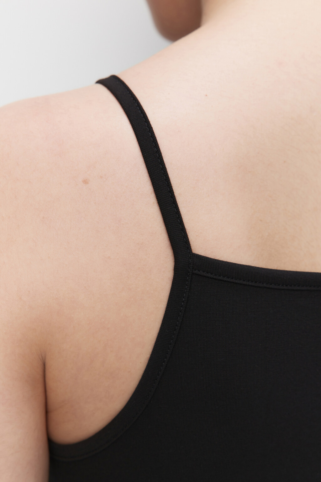 Майка-топ CROPTOP хлопковая укороченная - цвет черный - 6