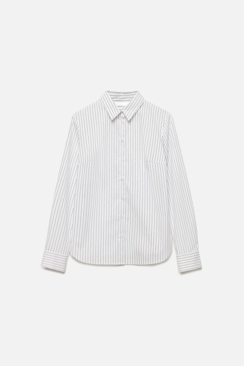 Рубашка Cambridge полуприталенная в полоску - цвет белый - 8