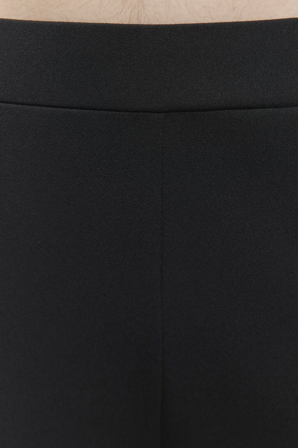 Брюки широкие с высокой посадкой и поясом-резинкой - цвет черный - 6