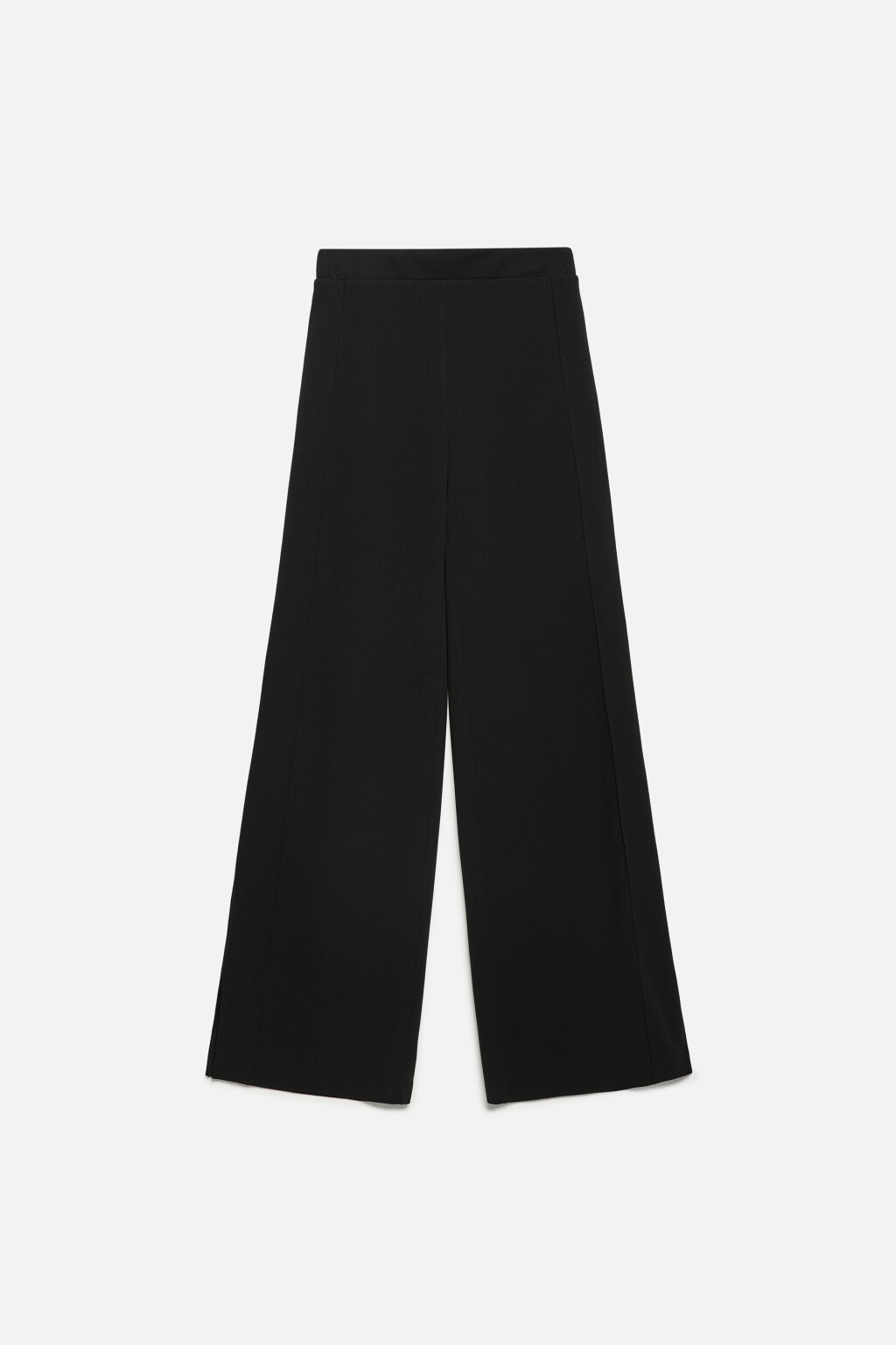 Брюки костюмные с поясом-резинкой - цвет черный - 8