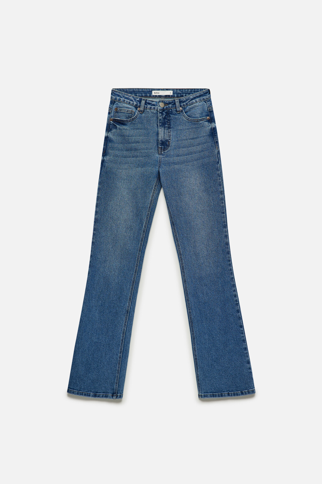 Джинсы Flare расклешенные с высокой посадкой - цвет голубой - 7