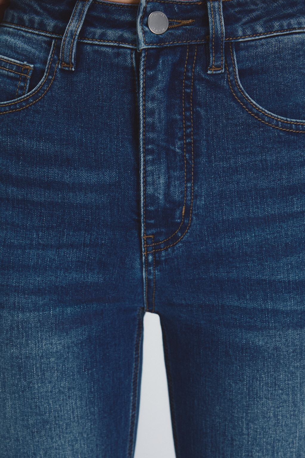 Джинсы клеш с высокой посадкой - цвет голубой - 5