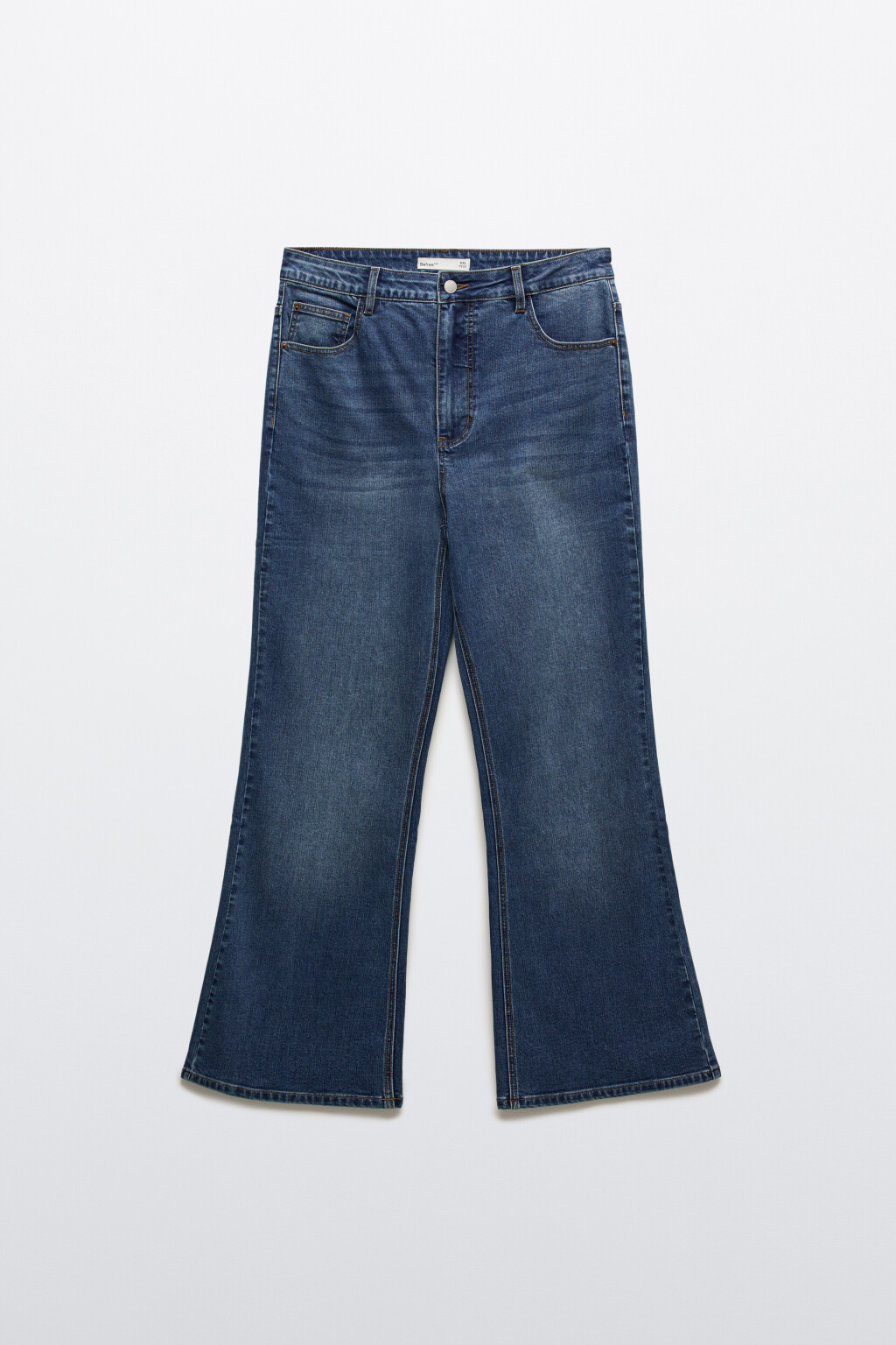 Джинсы клеш с высокой посадкой - цвет голубой - 7