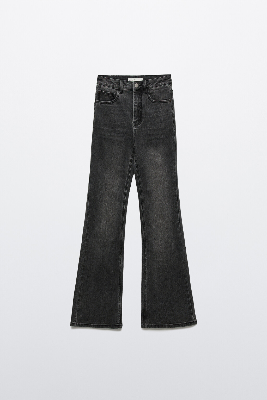 брюки джинсовые женские - цвет серый - 1