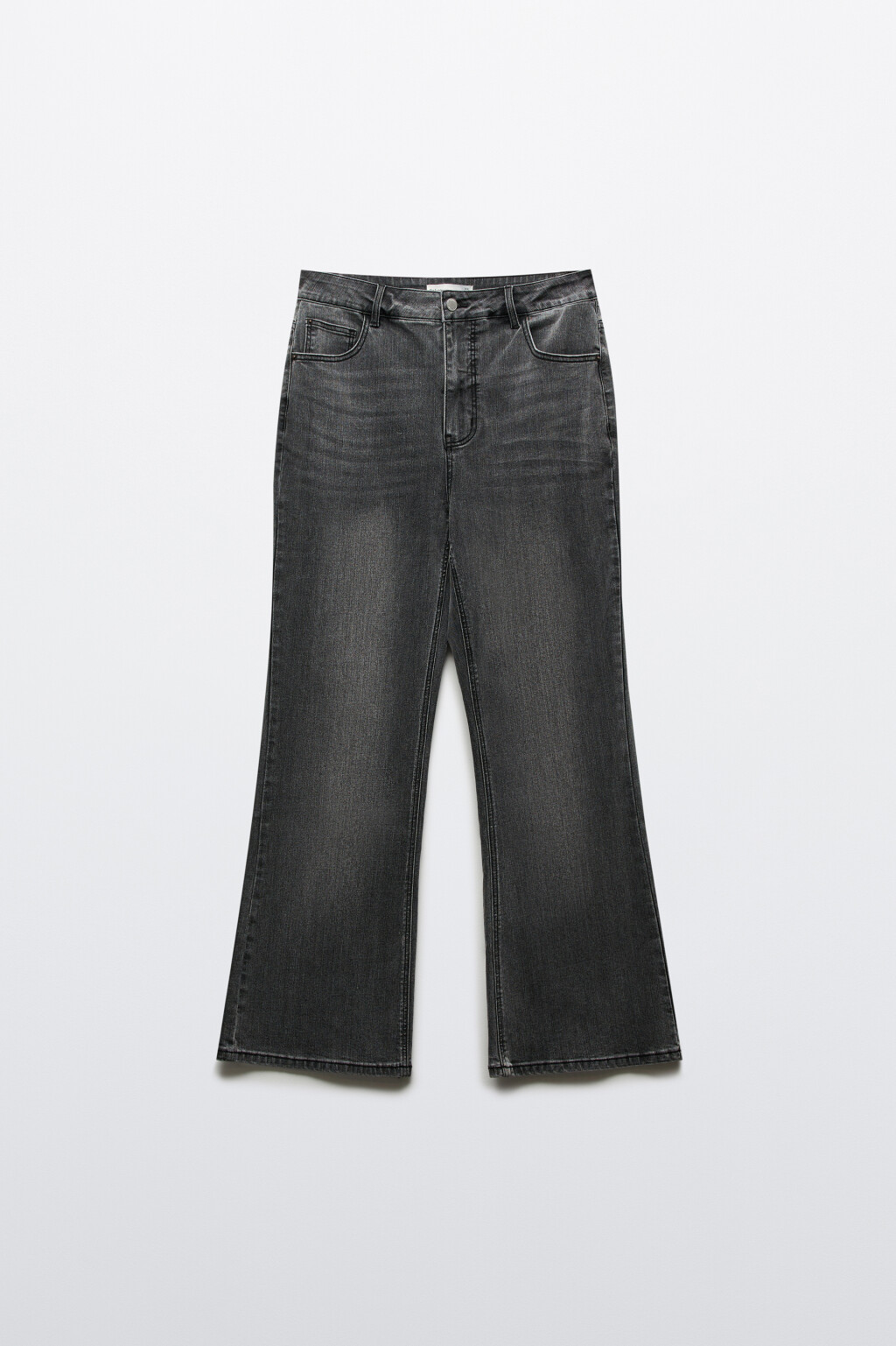 брюки джинсовые женские - цвет серый - 1