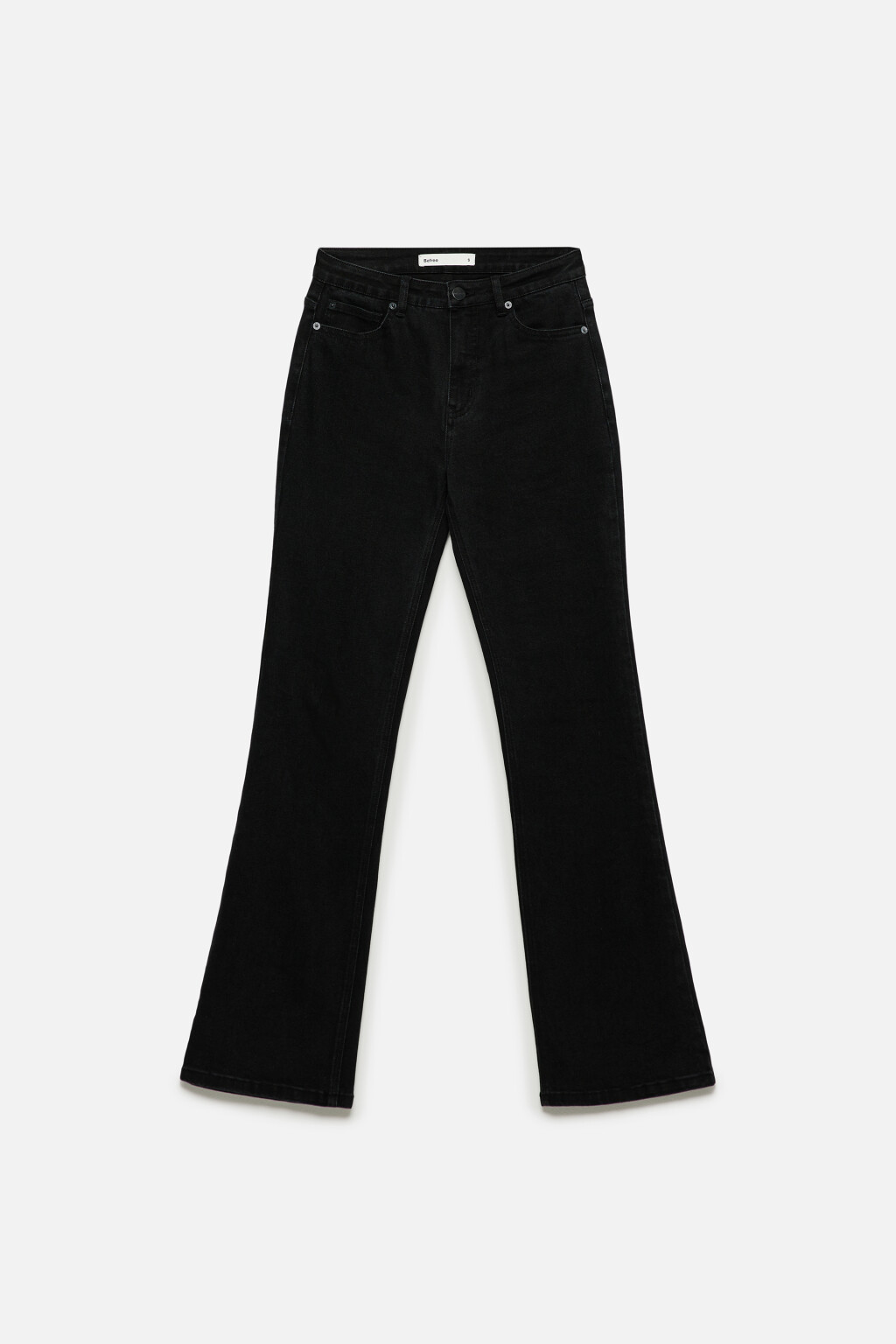 Джинсы Flare расклешенные с высокой посадкой - цвет черный - 8