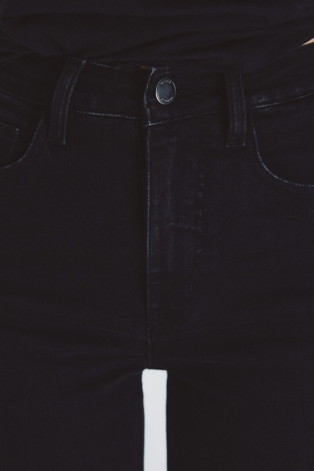 Джинсы клеш с высокой посадкой - цвет черный - 4