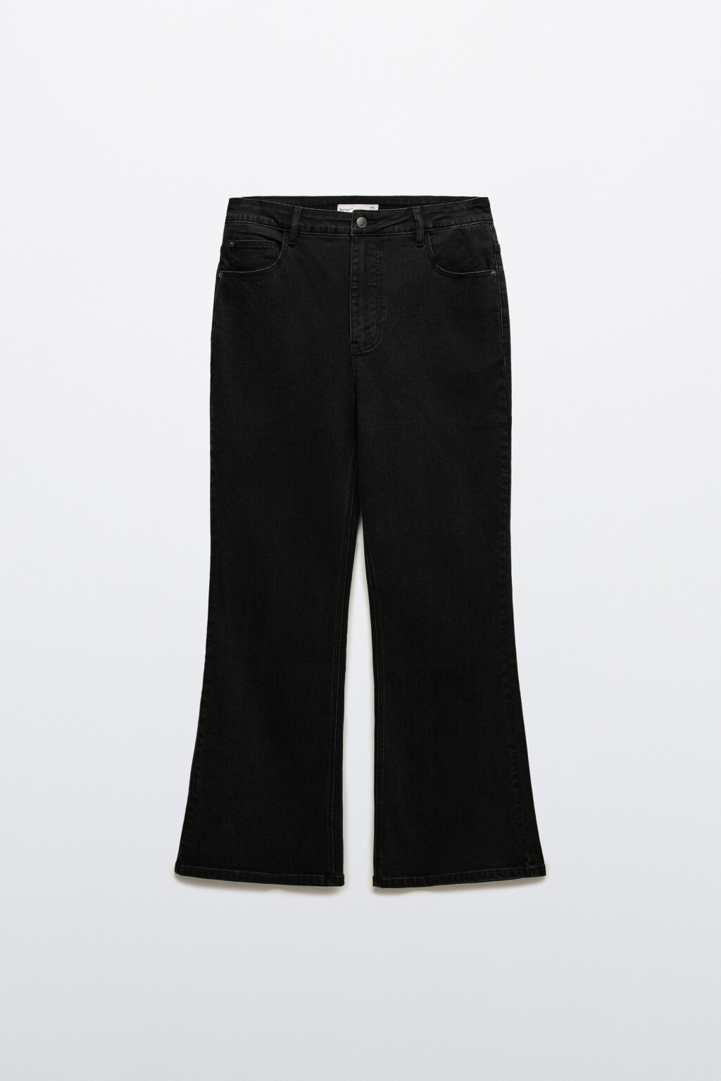 Джинсы клеш с высокой посадкой - цвет черный - 7