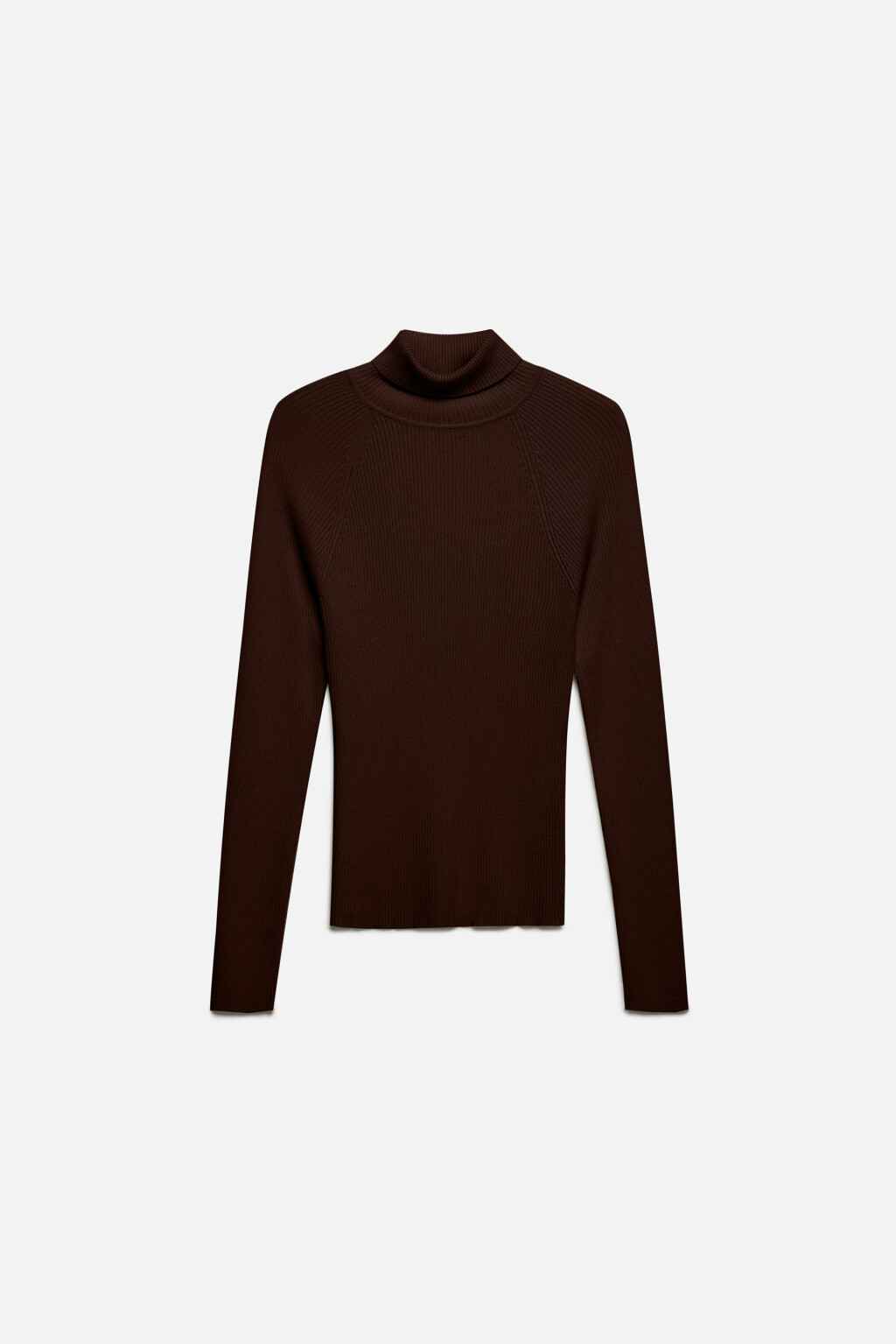 Водолазка GINA вискозная с рукавами реглан - цвет коричневый - 7
