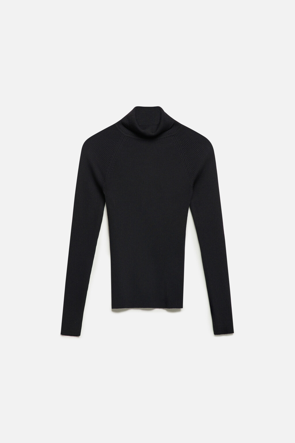 Водолазка GINA вискозная с рукавами реглан - цвет черный - 7