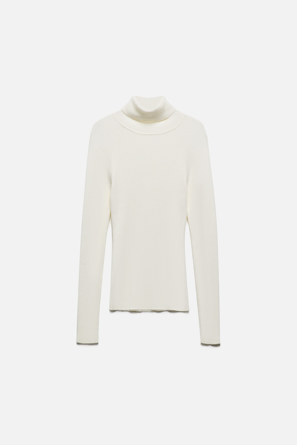 Водолазка GINA вискозная тонкой вязки - цвет молочный - 8