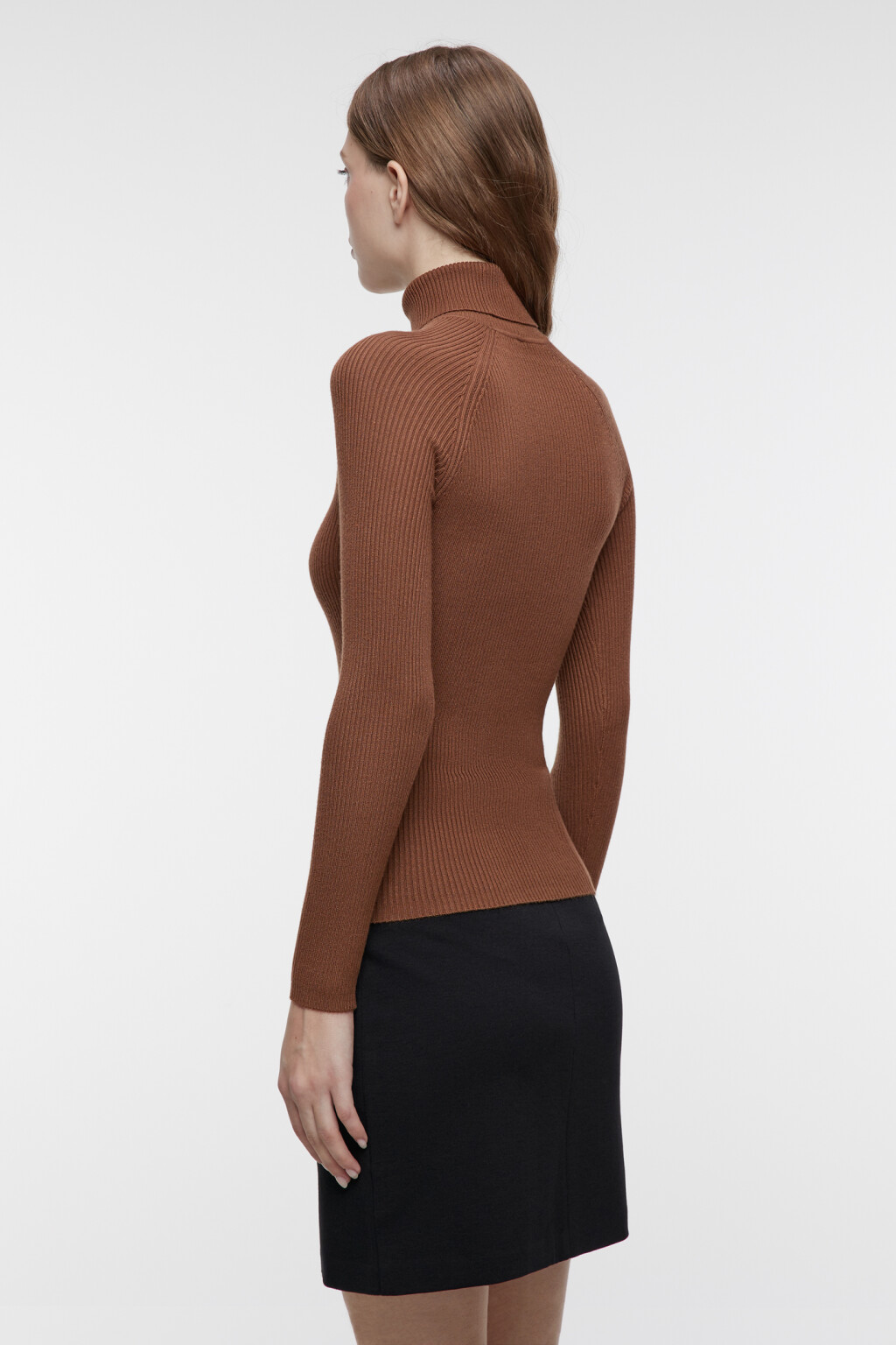 Водолазка GINA вискозная с рукавами реглан - цвет бежевый - 3