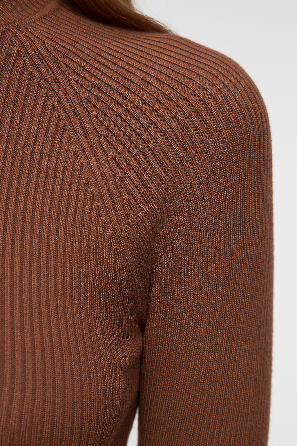 Водолазка GINA вискозная с рукавами реглан - цвет бежевый - 6