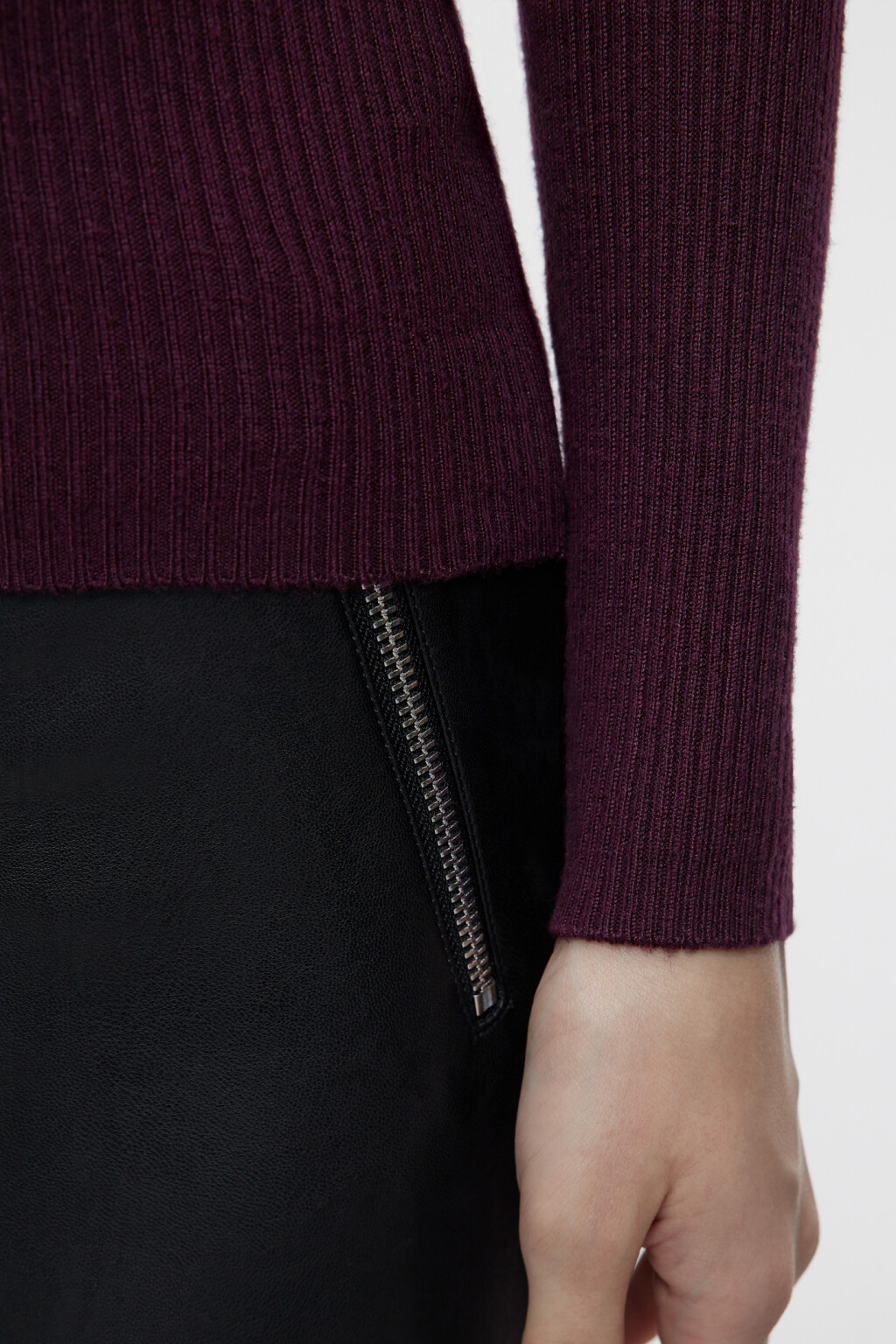 Водолазка GINA вискозная с рукавами реглан - цвет фиолетовый - 7