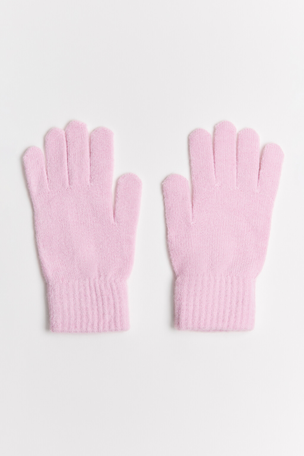 Перчатки трикотажные базовые - цвет розовый - 3