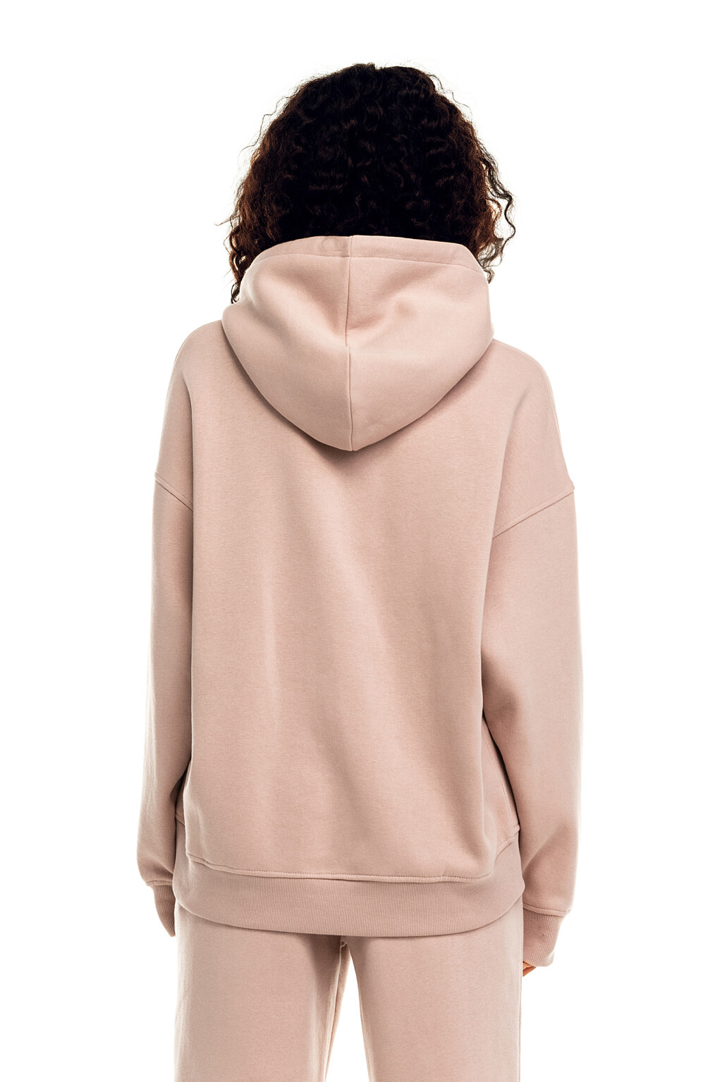 Худи утепленная oversize - цвет розовый - 2