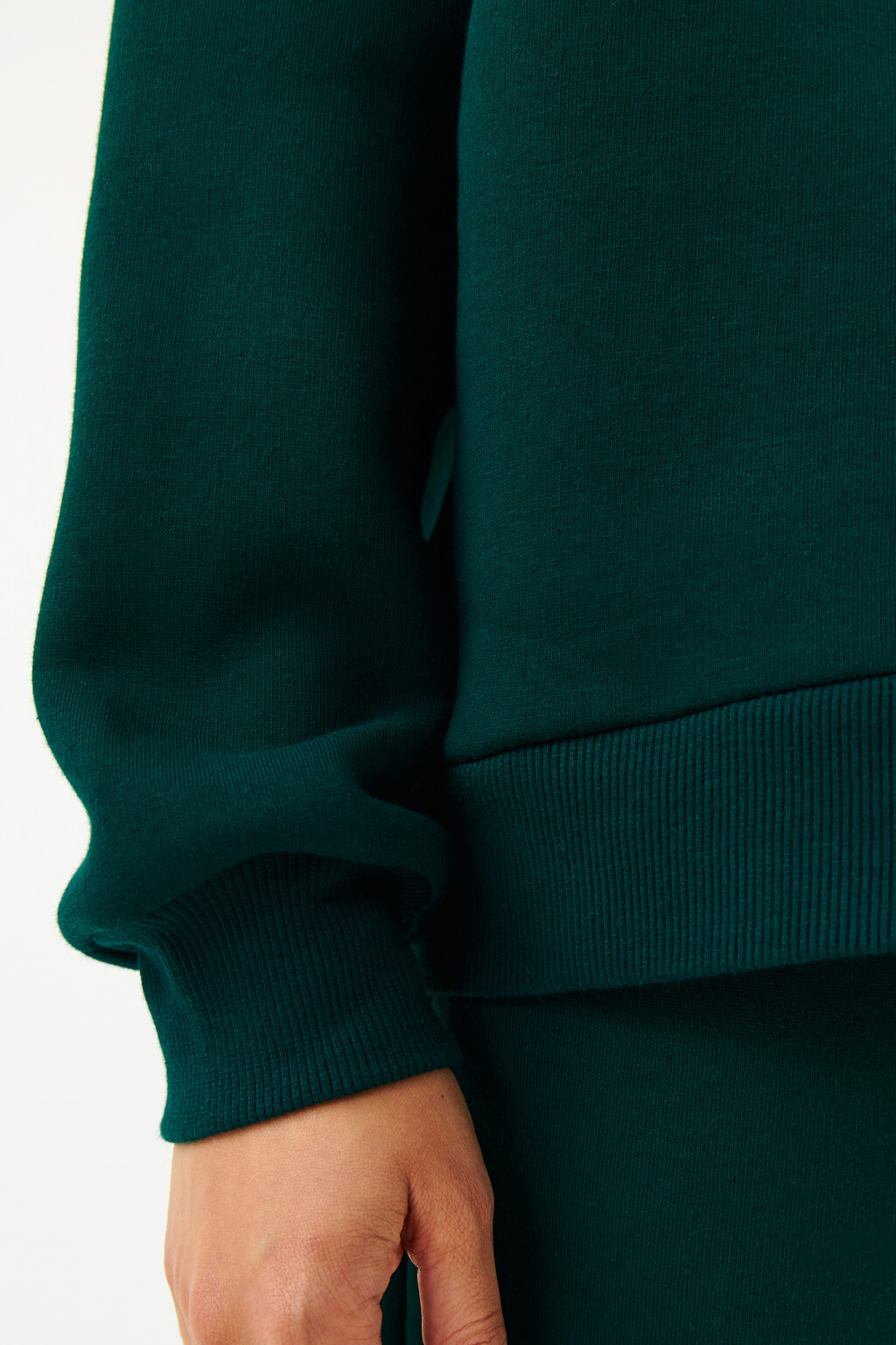 Худи oversize базовая с капюшоном - цвет зеленый - 6