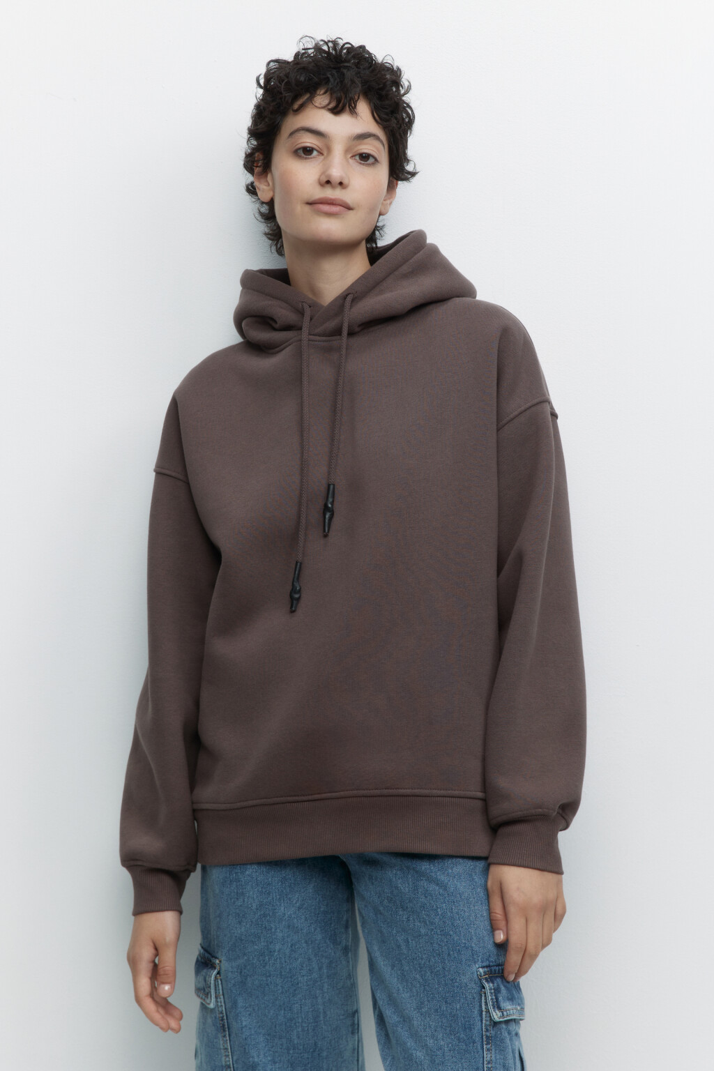 Толстовка HOODY оверсайз с капюшоном - цвет бежевый - 1