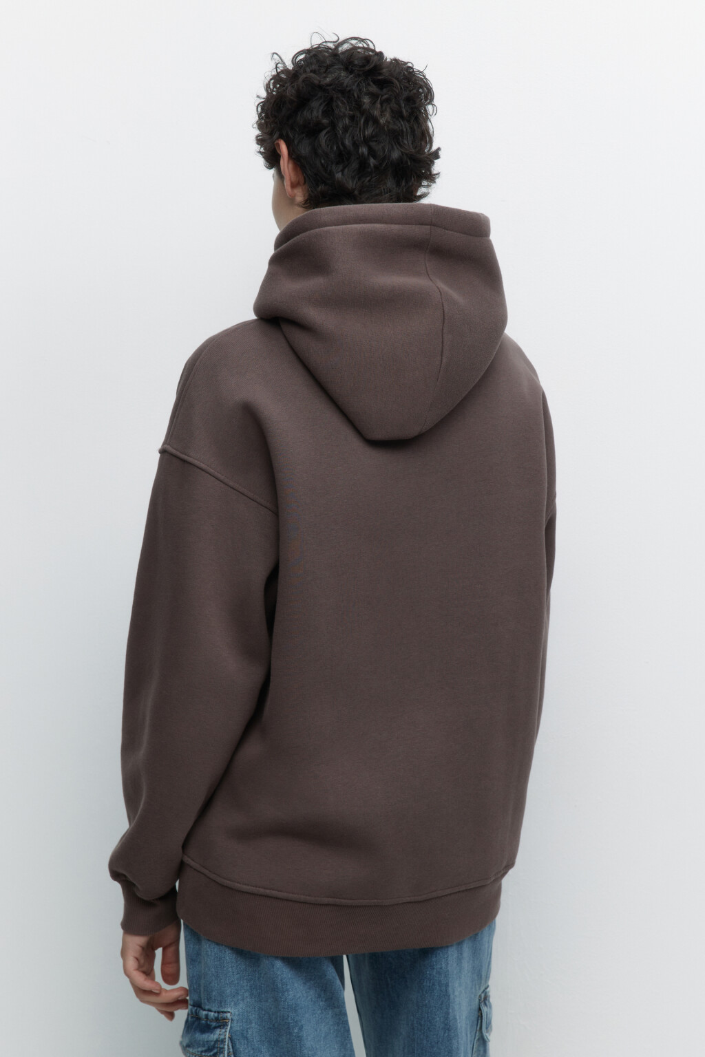 Толстовка HOODY оверсайз с капюшоном - цвет бежевый - 3