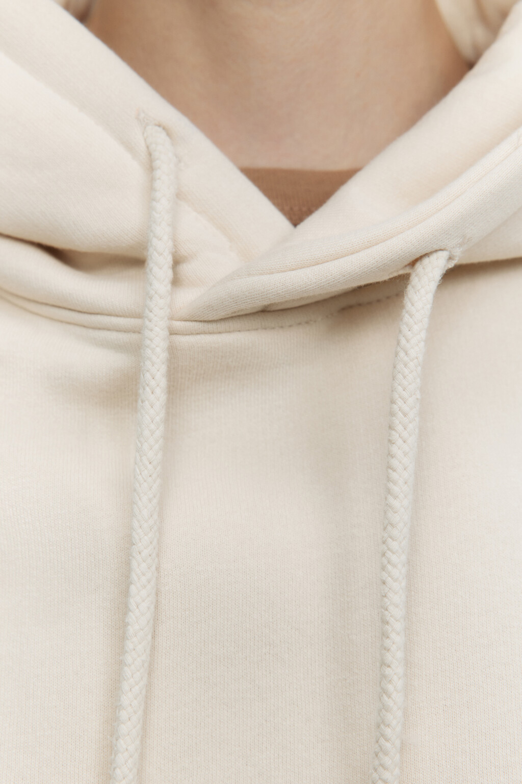 Толстовка HOODY оверсайз с капюшоном - цвет бежевый - 5