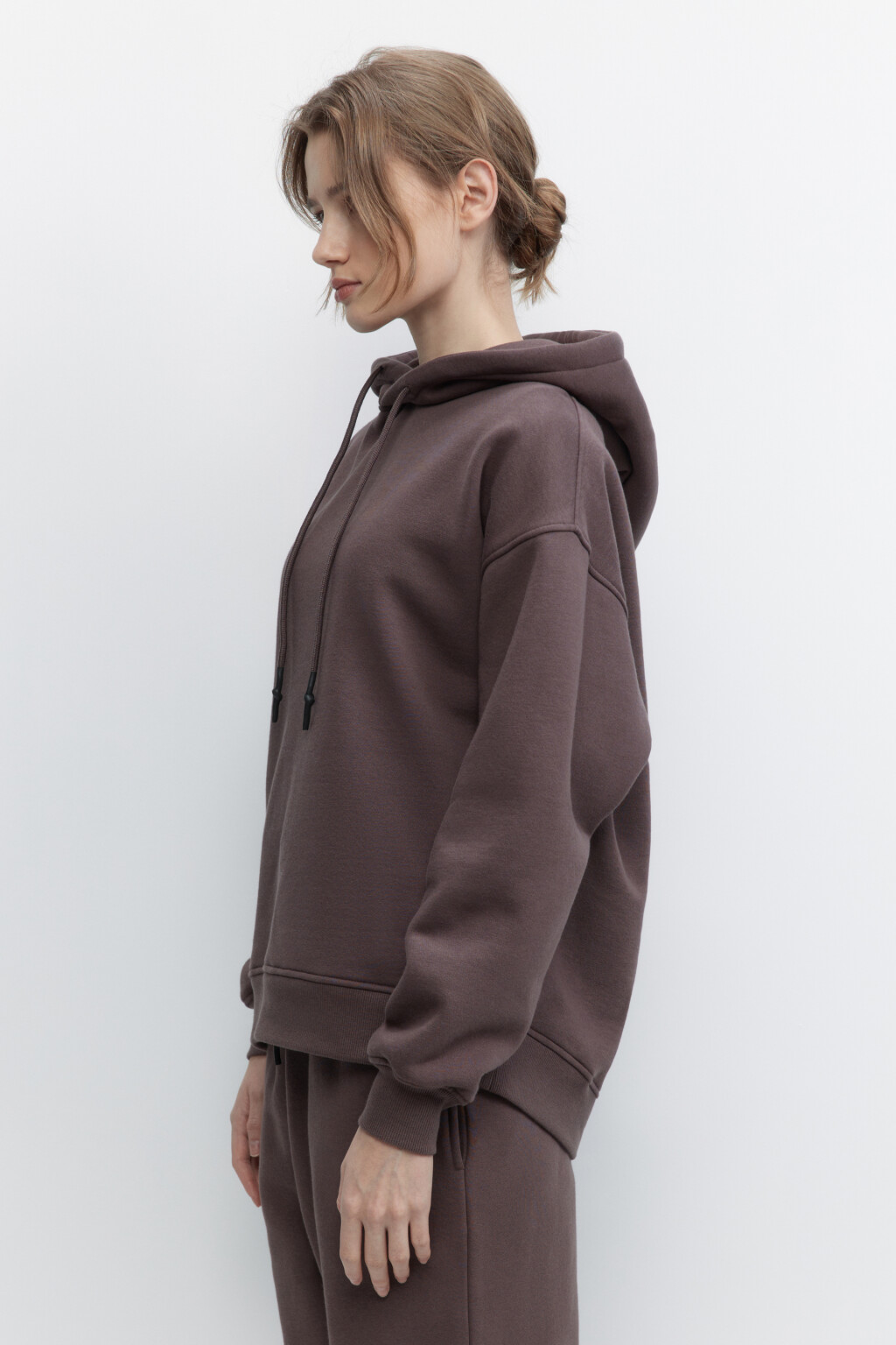 Толстовка HOODY оверсайз с капюшоном - цвет бежевый - 3