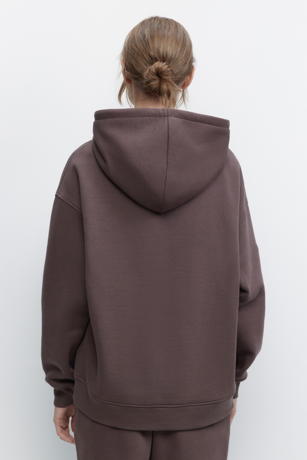 Толстовка HOODY оверсайз с капюшоном - цвет бежевый - 4