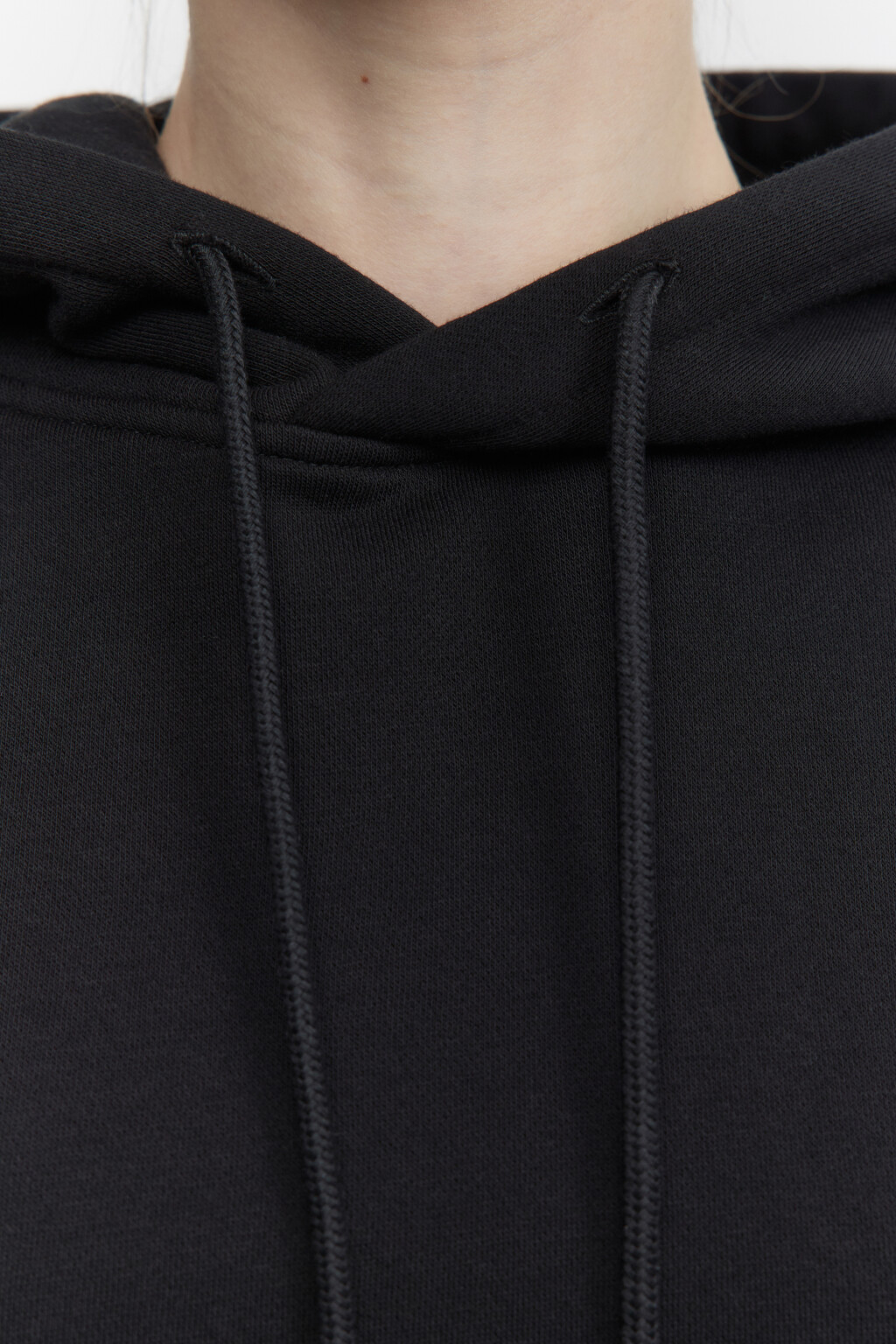 Толстовка HOODY оверсайз с капюшоном - цвет черный - 5