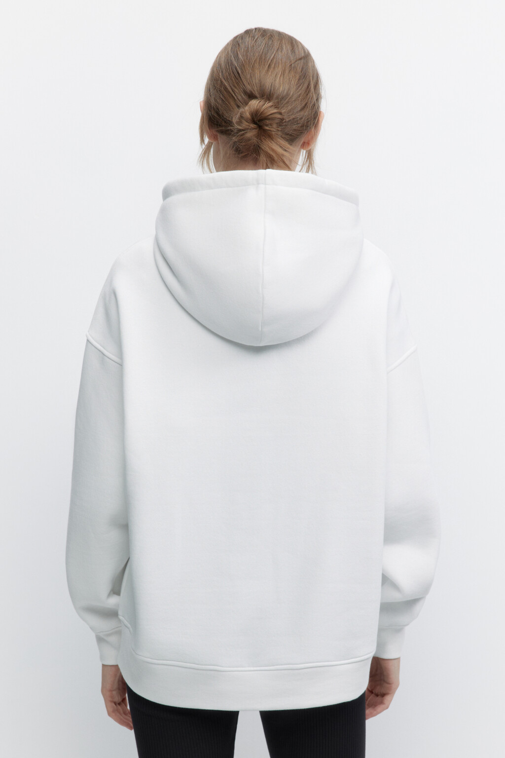 Толстовка HOODY оверсайз с капюшоном - цвет молочный - 4