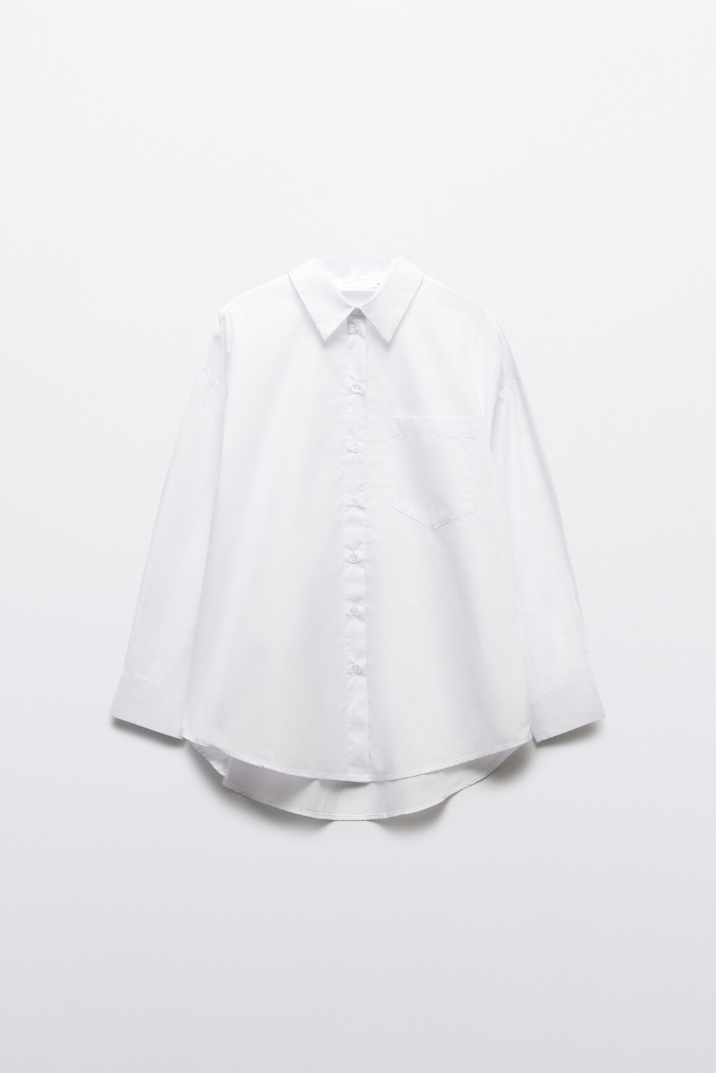 Рубашка Harvard оверсайз с карманом - цвет белый - 9