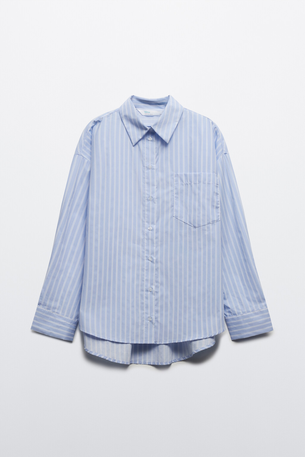 Рубашка oversize в полоску - цвет мультиколор - 7